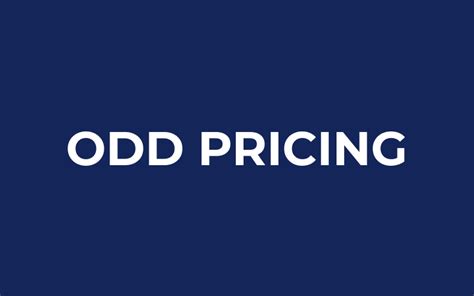 odd pricing|Odd Pricing Definition .